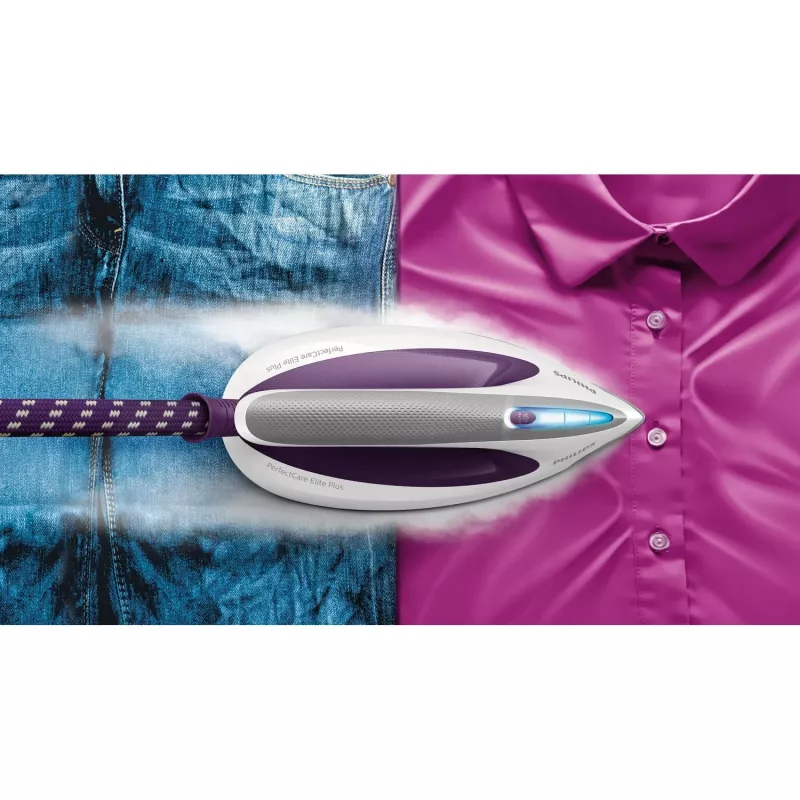 Höyrysilitysasema Philips GC9660/30 — 1,8 l vesisäiliö, 7,5 baarin paine, 520 g/min tehostus, T-ionicGlide-silityspohja
