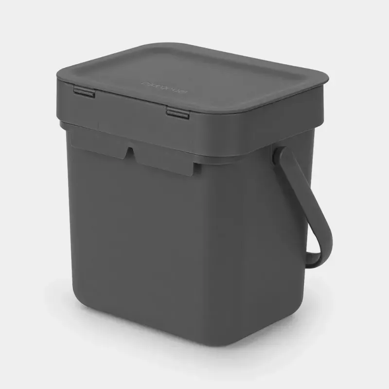 Roska-astia Brabantia 209888 musta muovi 139x188x174 mm