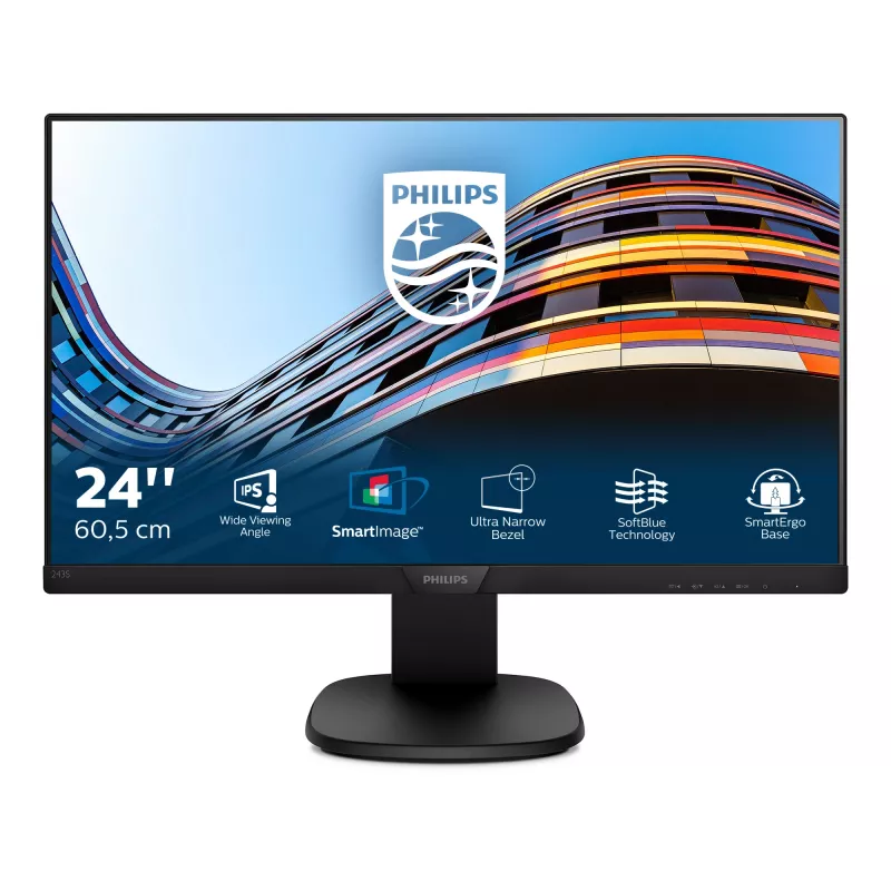 Philips S Line LCD-monitori SoftBlue-teknologialla 243S7EHMB/00