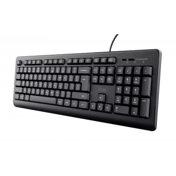 Trust TK-150 näppäimistö yleiskäyttöön USB QWERTY musta