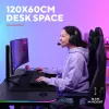 Pöytä Trust GXT 710 Luminus Pro musta suorakaide ABS/PC 1200x600x740mm