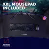 Pöytä Trust GXT 710 Luminus Pro musta suorakaide ABS/PC 1200x600x740mm