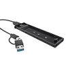 SSD-kotelo TRUST 25806 musta M.2:lle, yksittäinen asema, jopa 4 TB, USB Type-C 10 Gbit/s (USB 3.2 Gen 2)