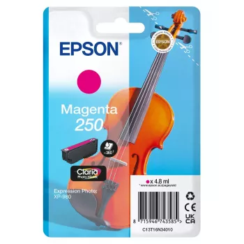 Mustekasetti Epson 250 Claria Photo HD magenta – alkuperäinen, 4.8 ml, yksittäispakkaus