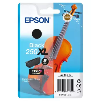Epson 250XL Violin Claria Photo HD suuri (XL) kapasiteetti musta alkuperäinen mustekasetti, 1 kpl, 10.2 ml