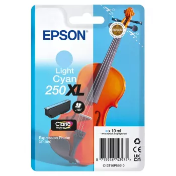 Epson Violin Claria Photo HD suuri (XL) kapasiteetti vaaleansyaani alkuperäinen mustekasetti, 1 kpl, 10 ml