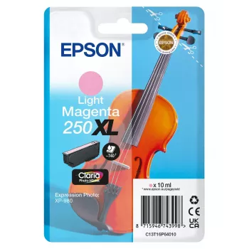 Epson 250XL Violin Claria Photo HD suuri (XL) kapasiteetti vaaleanmagenta alkuperäinen mustekasetti, 1 kpl, 10 ml