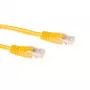 ACT keltainen 2 m U/UTP CAT5E -verkkokaapeli RJ45-liittimillä