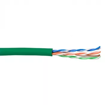 Verkkokaapeli ACT CAT5E U/UTP monisäie vihreä 100 m