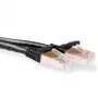 ACT 10 m SFTP CAT6A -verkkokaapeli snagless RJ45-liittimillä, musta