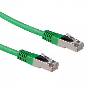 ACT vihreä 10 m LSZH SFTP CAT6A -verkkokaapeli RJ45-liittimillä