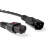 ACT virtajohto C13 IEC Lock - C14 musta 1,5 m, PC1003