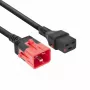 ACT virtajohto C19 IEC Lock - C20 IEC Lock Dual Locking musta 1 m, PC3632