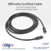 ACT USB4 20Gbps 240W USB Type-C -kaapeli 2 m musta USB-IF-sertifioitu