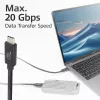ACT USB4 20Gbps 240W USB Type-C -kaapeli 2 m musta USB-IF-sertifioitu