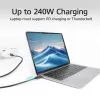 ACT USB4 20Gbps 240W USB Type-C -kaapeli 2 m musta USB-IF-sertifioitu
