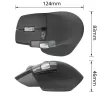 ACT AC5147 langaton hiiri, Bluetooth/USB, hiljainen napsautus, 4800 DPI, harmaa