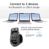 ACT AC5147 langaton hiiri, Bluetooth/USB, hiljainen napsautus, 4800 DPI, harmaa