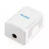 Gembird NCAC-1F5E-01 suojattu pinta-asenteinen verkkopistorasia, 1x RJ45 Cat5e, valkoinen
