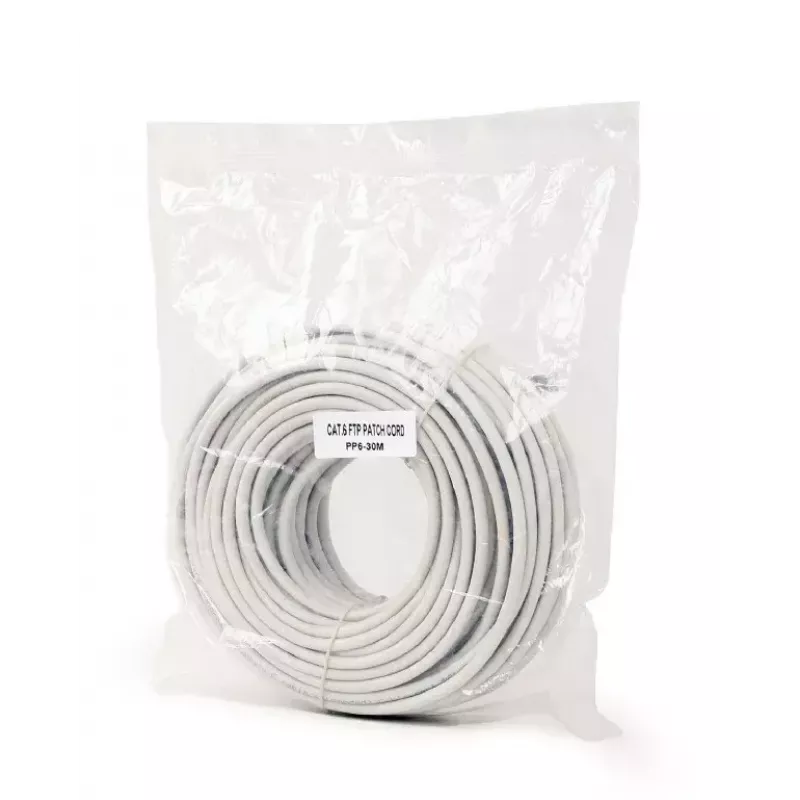 Verkkokaapeli Gembird PP6-30M RJ-45 Cat6 30 m harmaa