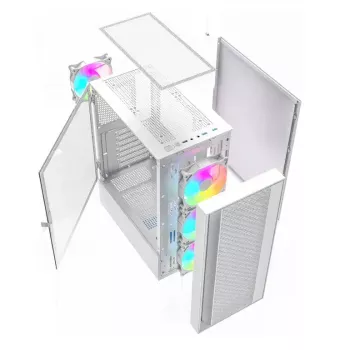Tietokonekotelo Fornax 4000 ARGB, ATX, valkoinen