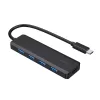 Gembird UHB-CM-U3P4P-01 USB-keskitin 3.2 Gen 1 Type-C musta 4 porttia