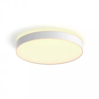 Philips Hue White ambience Enrave erittäin suuri kattovalaisin, älykäs kattovalaisin, Bluetooth, valkoinen, LED, metalli, ei vaihdettavat valonlähteet