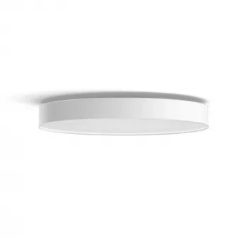 Philips Hue White ambience Enrave erittäin suuri kattovalaisin, älykäs kattovalaisin, Bluetooth, valkoinen, LED, metalli, ei vaihdettavat valonlähteet