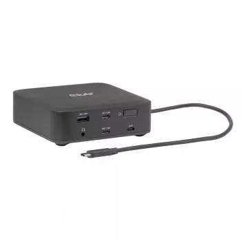 USB-C Quad DisplayLink -telakointiasema CLUB 3D CSV-2542 — 2× DisplayPort 8K60Hz, 2× HDMI 4K60Hz, PD 100W, 2.5G Ethernet