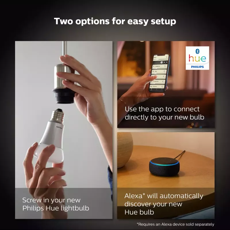 Philips Hue White A60 – E27 älylamppu – 800 (2 kpl:n pakkaus)