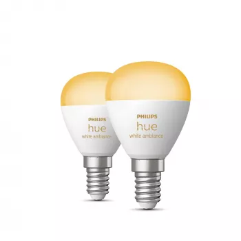 Philips Hue White Ambiance Lustre – E14 älylamppu – (2 kpl:n pakkaus)