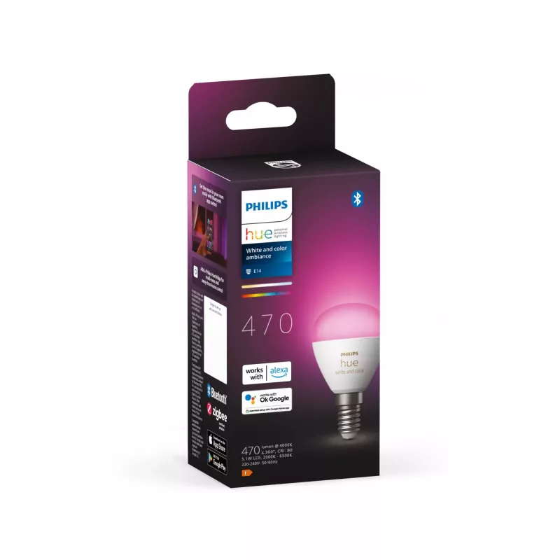 Älylamppu Philips Hue White and Colour Ambience Lustre E14 Bluetooth Zigbee