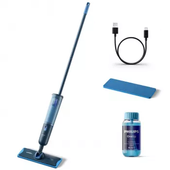 Sähköinen pyyhin Philips XV3101/01 akku märkä pussiton sininen 1,2 Ah