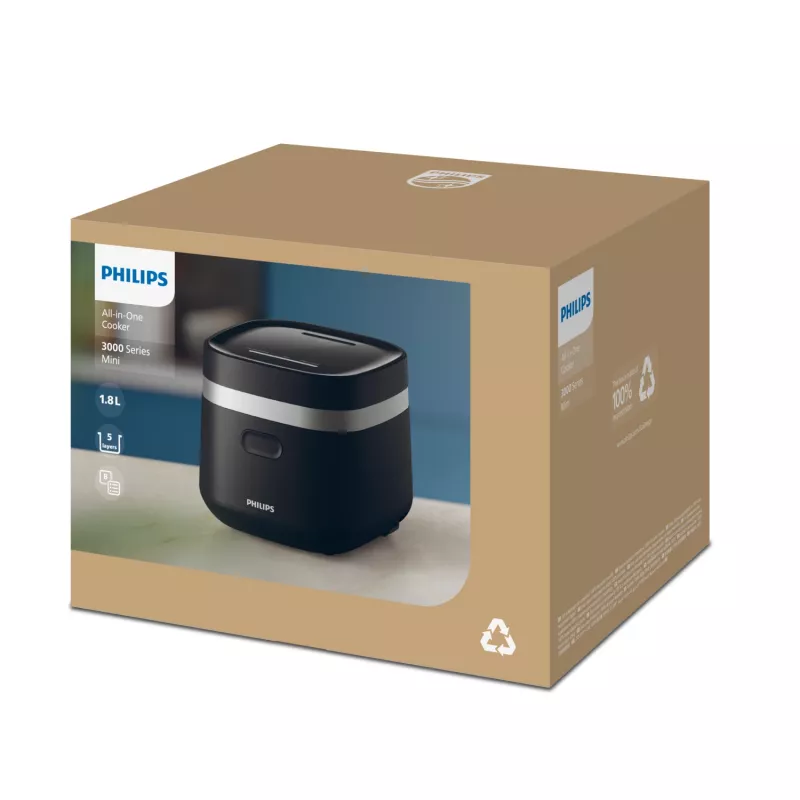 Philips 3000 series HD3090/80 sähköinen painekattila musta 436 W