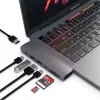 Satechi kannettavan telakka/porttitoistin ST-CMBPM — USB 3.2 Gen 1 Type-C-isäntä, HDMI, USB-A, SD/MicroSD, harmaa