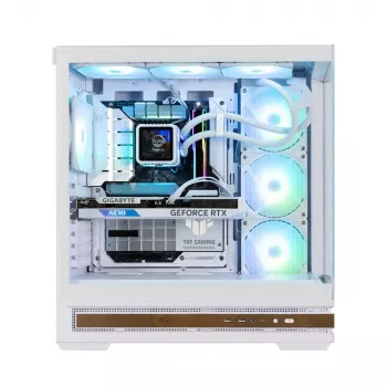 PC-kotelo Zalman P40 NAMU WHITE Midi Tower valkoinen