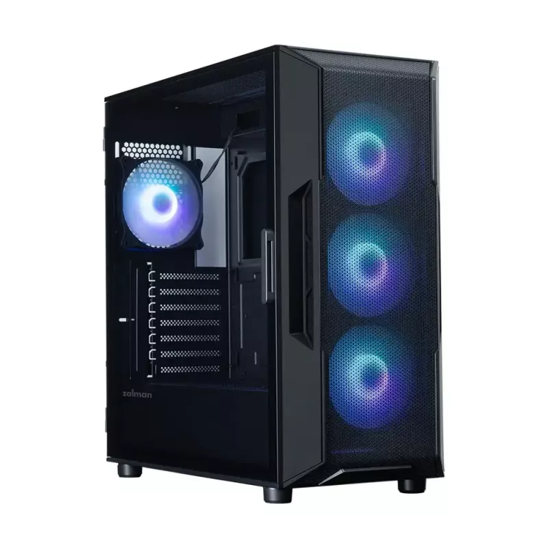 ZALMAN PC-kotelo i3 NEO V2 Mid Tower, ARGB-tuuletin x4, musta