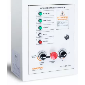Automaattinen kytkin DAEWOO ATS15-230GDA, 230 V, 50 Hz, seinäasennettava, ruostumaton teräs, 5 kg