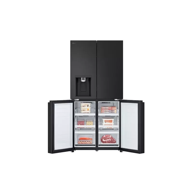 LG GML861EPPE side-by-side-jääkaappi vapaasti seisova 506 L musta
