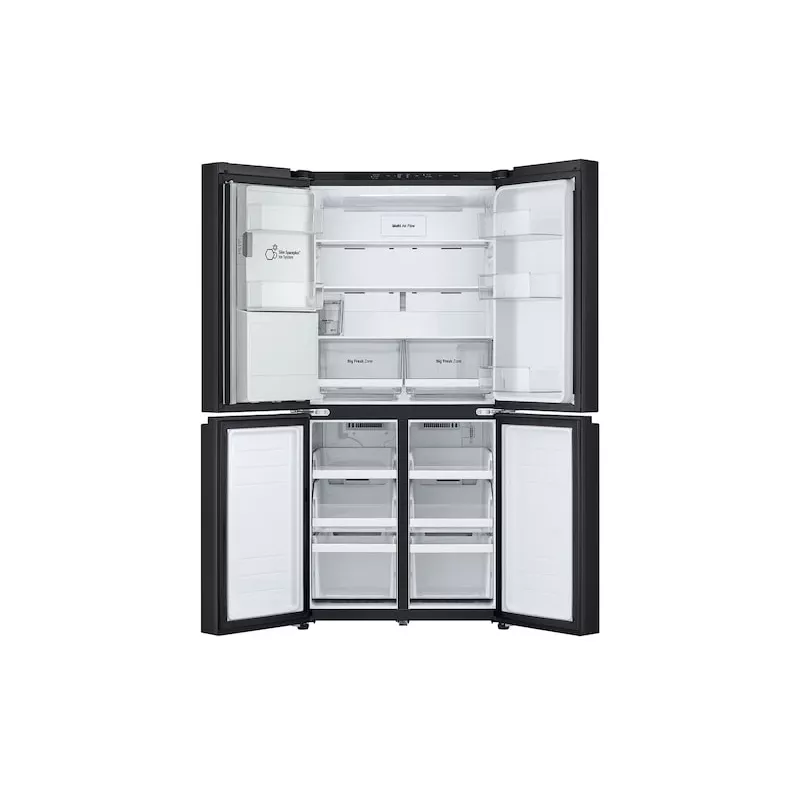 LG GML861EPPE side-by-side-jääkaappi vapaasti seisova 506 L musta