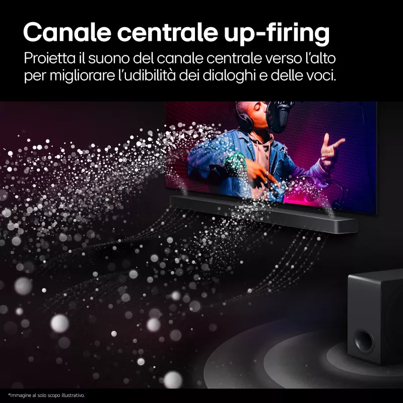 Soundbar LG S95TR 9.1.5 kanavaa 810 W RMS langattomalla 220 W subwooferilla, musta