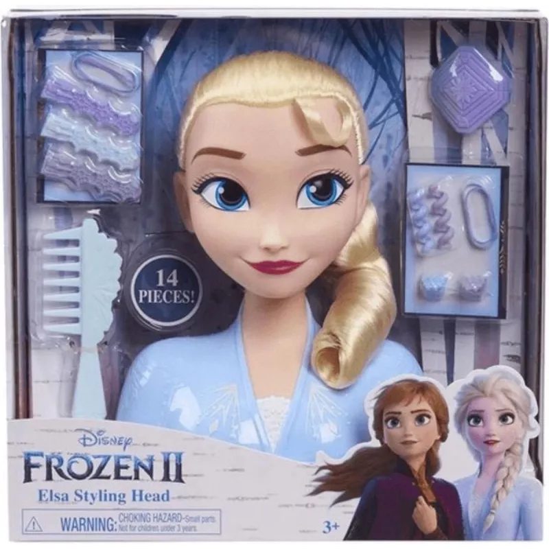 Just Play Disney Frozen 2, meikki-/stylingnuken pää, naispuolinen, 3 vuotta, 120 mm, monivärinen