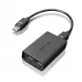 Lenovo DisplayPort - Dual-DisplayPort-monitorikaapeli USB-A musta