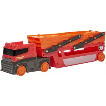 Hot Wheels City Mega Hauler säilytystilalla jopa 50 autolle mittakaavassa 1:64, yli 3-vuotiaille