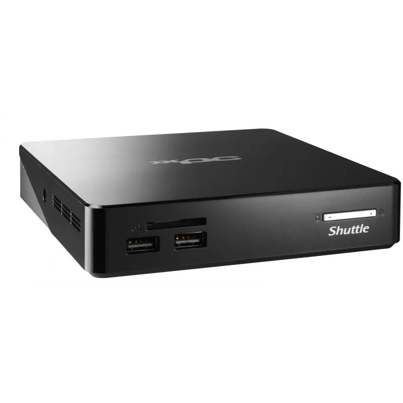 Shuttle XPC nano NS02EV2 Rockchip RK3368 2 GB DDR3L-SDRAM 16 GB eMMC Android 8.1 Nettop Mini PC musta