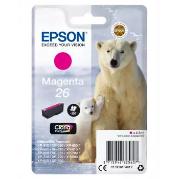 Epson Eisbär yksittäispakkaus magenta 26 Claria Premium Ink