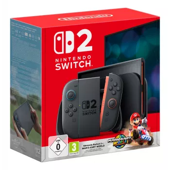 Nintendo Switch 2 + Mario Kart World kannettava pelikonsoli 20,1 cm (7,9″) 256 GB kosketusnäyttö Wi-Fi musta