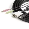 StarTech.com 1,8 m 4-in-1 USB DVI KVM -kaapeli äänellä ja mikrofonilla