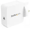 StarTech.com USB-C seinälaturi - USB-C kannettavan laturi 60 W PD - 6 jalkaa/2 m kaapeli - yleinen kompakti Type-C verkkolaite - Dell XPS/Lenovo X1 Carbon/HP EliteBook/MacBook - USB-IF/CE-sertifioitu