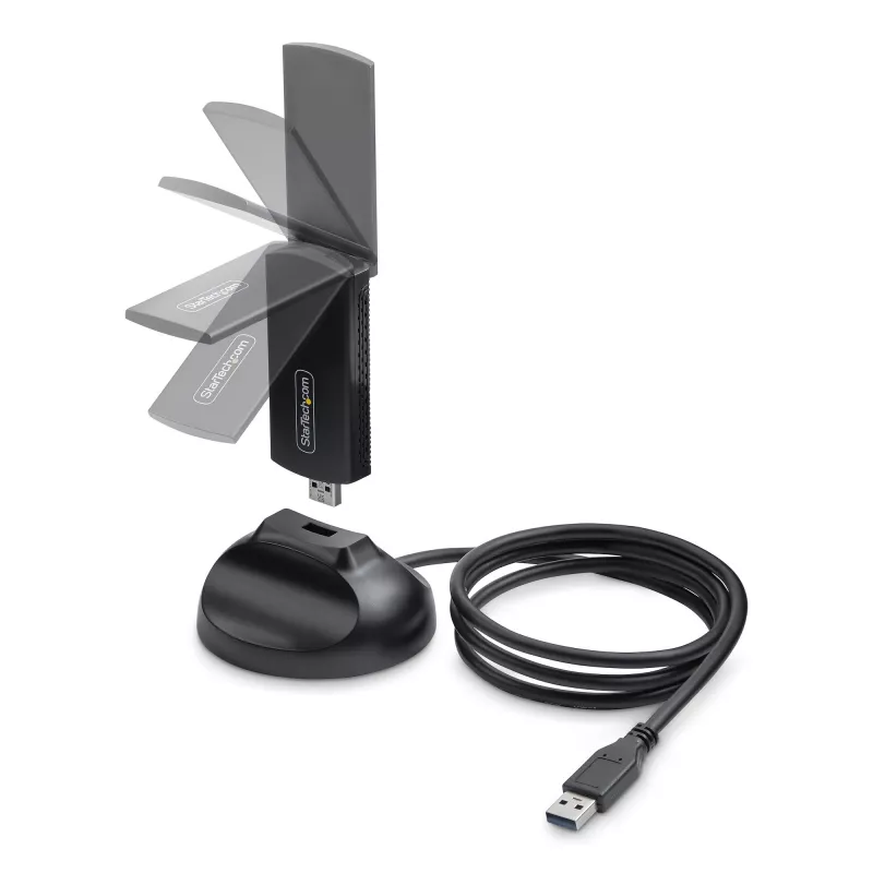 StarTech.com AX54005A-USB-WIFI-6E verkkokortti WLAN 2402 Mbit/s